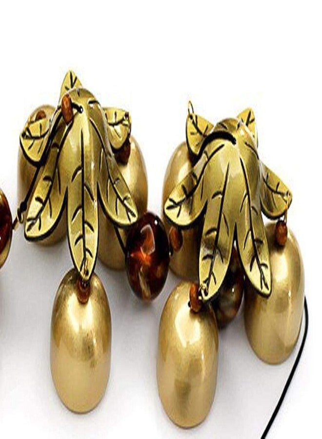 VR ATULIT BY CHOOSY جرس رياح معدني بتصميم فنغ شوي لشرفة المنزل | جرس ذهبي معلق لجلب الطاقة الإيجابية والحظ السعيد | أجراس رياح مزخرفة للاستخدام الداخلي والخارجي | ديكورات فاستو وفنغ شوي - Image 5